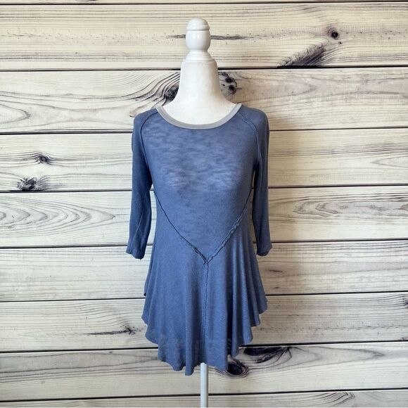 Free People Intimately Light Blue Weekend Layering Tunic Top - Picture 2 of 8
